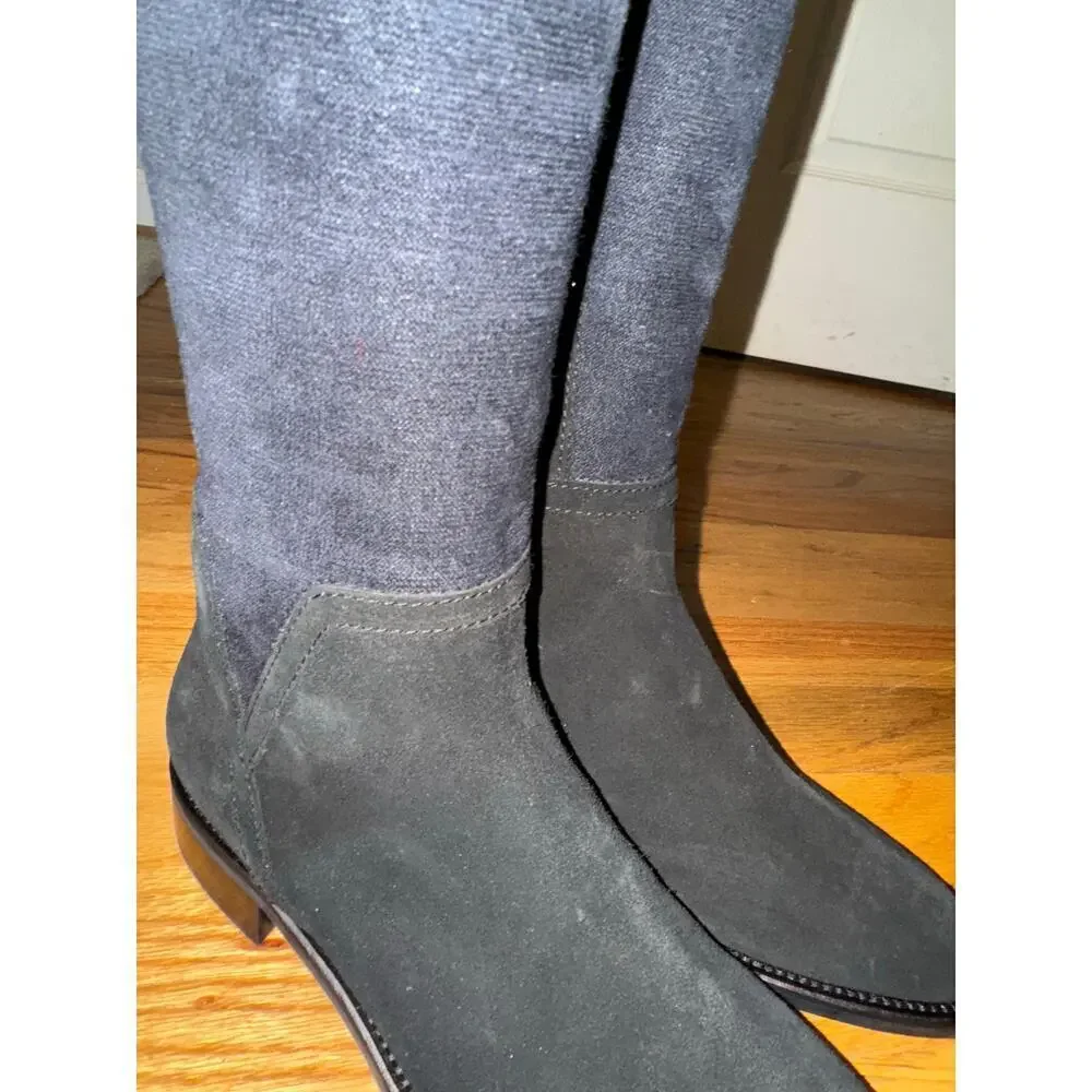Aquatalia Women's Nicolette Weatherproof Suede Tall Boots black size 6.5